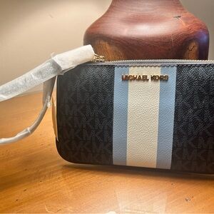 Michael Kors Black and Light Blue Men's Wallet